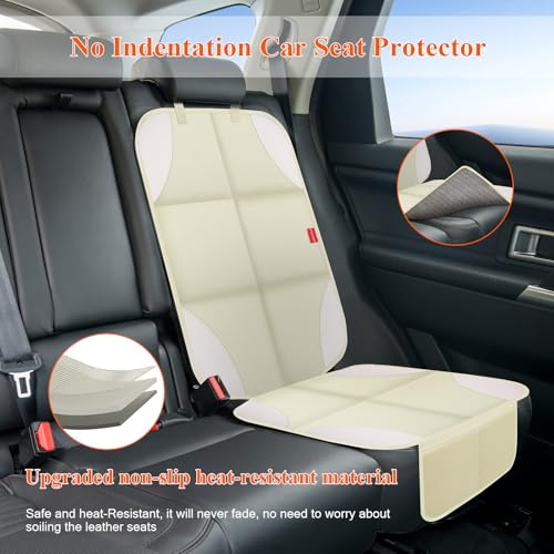 Image of 600D Fabric Auto Seat Protector with Thick Padding, Non-Slip Backing, Mesh Storage Pockets, Waterproof Car Seat Covers for SUV, Sedan, Truck