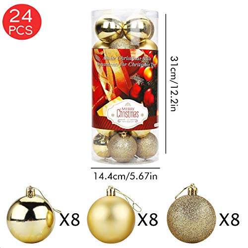 Aitsite 24PCS Palle di Natale Palle per Albero di