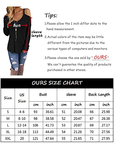 OURS Waffle Knit Sweater Shirts for Women Long Sleeve Black