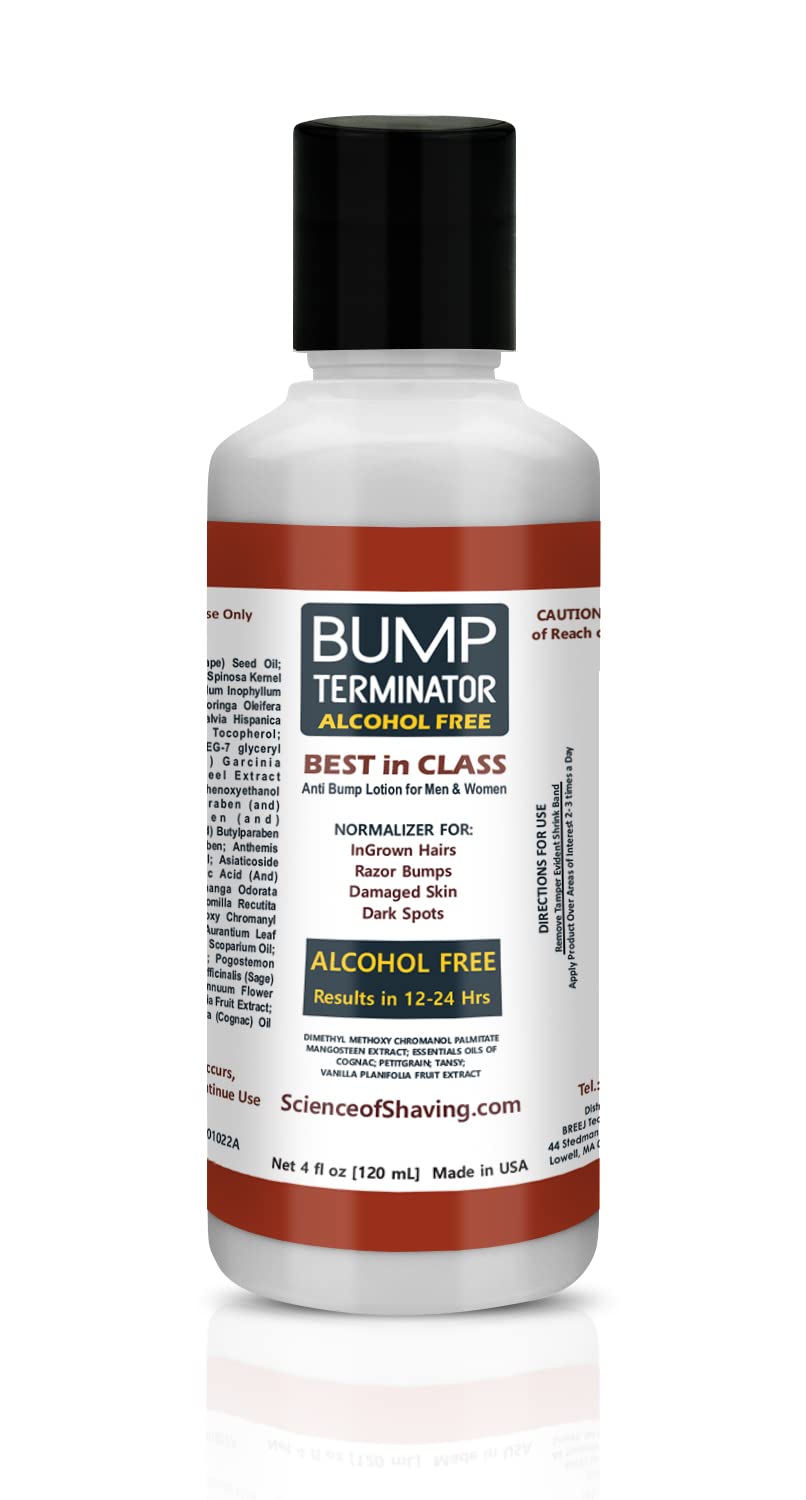 Buy BUMP Terminator ALCOHOL FREE, Anti Razor Bumps, Ingrown Hairs, Skin