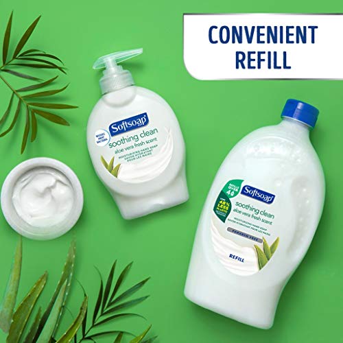 Softsoap - Us05264A Softsoap Liquid Hand Soap Refill, Soothing Aloe Vera, 50 Ounce Bottle, Bathroom Soap, Bulk Soap, Moisturizing Hand Soap, Premium Scented Hand Soap (Pack Of 6) Packaging May Vary #TOP2