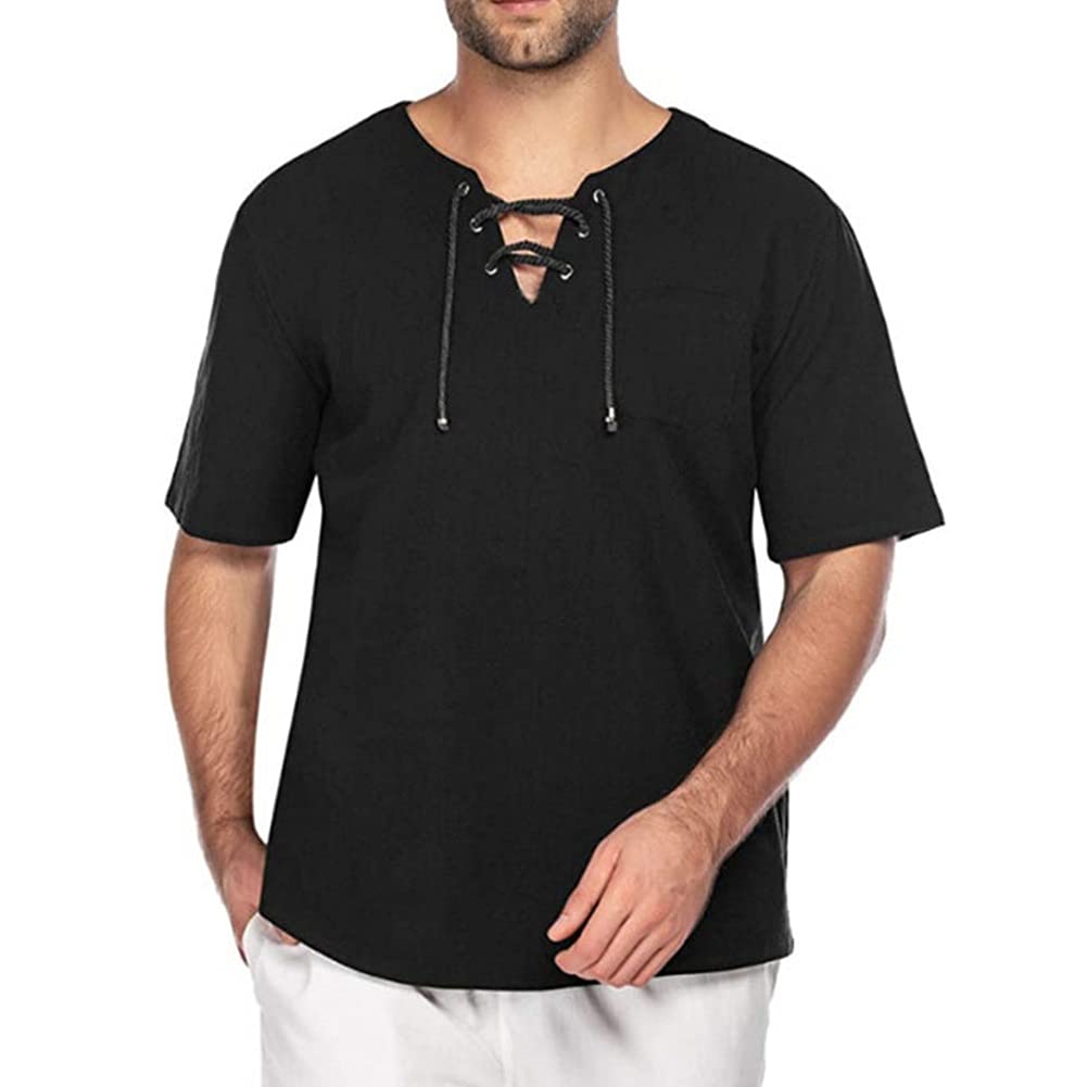 Amazon.co.jp: メンズファッションプラスサイズTシャツコットンリネンT 