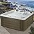 Edgewater Outdoor Hot Tub, 5-6 Person, 28 Massaging Jets, Cover Included, Ice Bucket Feature, Plug into Any Standard Outlet, Made in USA, Aqualife by Strong Spas