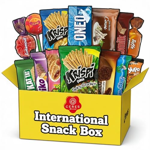 International Exotic Snack Box Variety Pack, Premium Foreign Rare Snack Food Gifts for Fun, Mystery Box of Snacks, European Snacks for Adults and Kids (Mini)