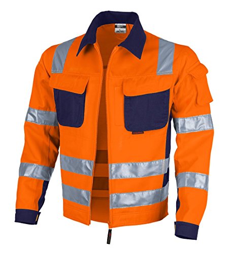 Qualitex Warnschutz-Jacke PRO MG 245 - orange/marine - Größe: S