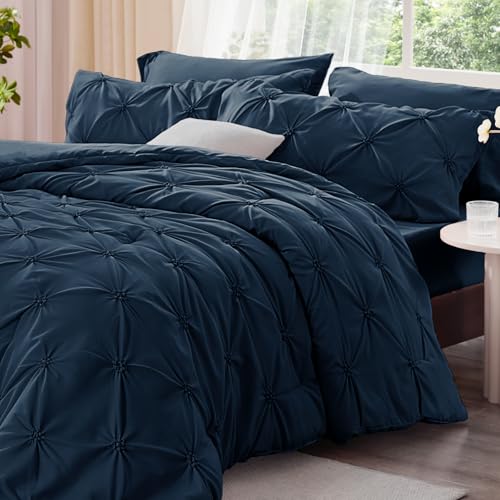 Image of BEDELITE King Comforter Set Navy,Lightweight & Soft Comforter