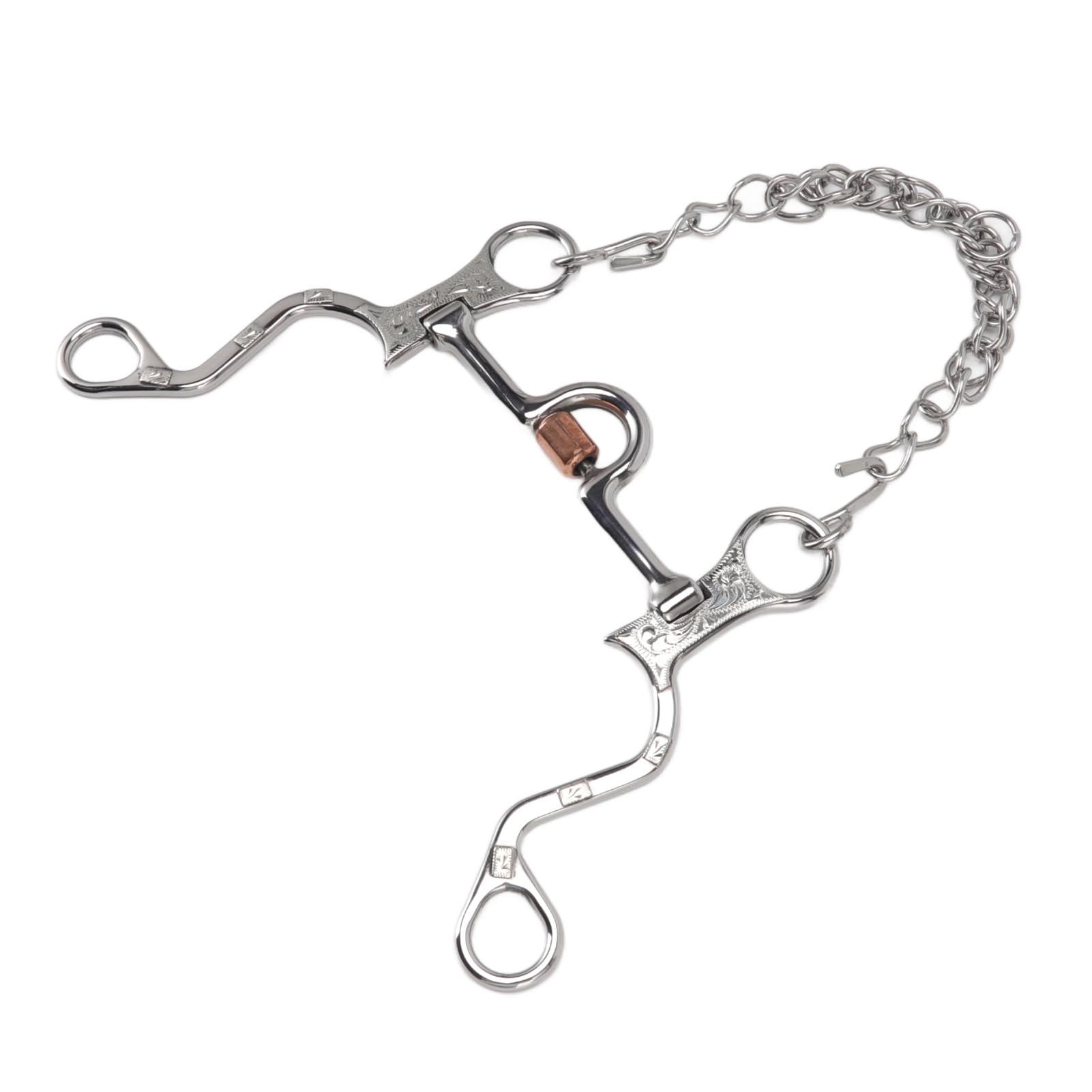 Lot De Mors Et Chaîne à Tige Pour Cheval - Occasion