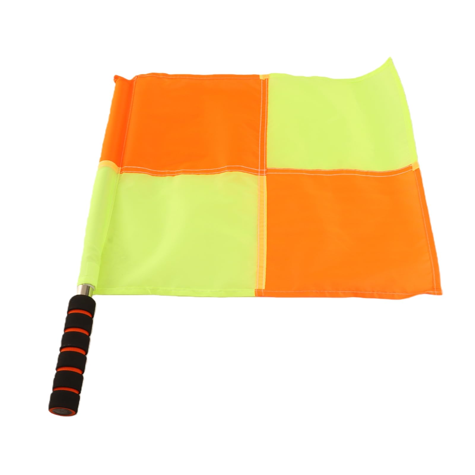 Bandera de árbitro Deportivo, 2 Piezas Bandera de Juez de Línea Tela Impermeable Varilla de Acero Inoxidable de Esponja con Bolsa de Almacenamiento para Entrenamiento de Fútbol,