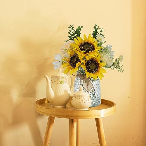 Fake-Flowers-in-VaseArtificial-Sunflower-Bouquets-in-Vase-with-a-Flower-Arrangement-HolderTable-Centerpieces-for-Dining-RoomFlower-Centerpieces-for-TablesFaux-Flowers-in-VaseCoffee-Table-Decor Fake Flowers in VaseArtificial Sunflower Bouquets in Vase with a Flower Arrangement HolderTable Centerpieces for Dining RoomFlower Centerpieces for TablesFaux Flowers in VaseCoffee Table Decor