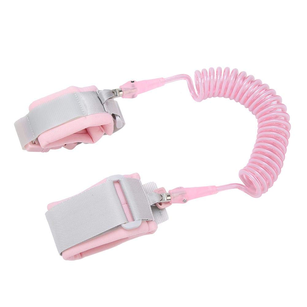 Triple Kids Anti Lost Leash, 360 Degree Rotating Kids Safety Leash, Outdoor for Baby Kids Walking(Powder) - Image 3