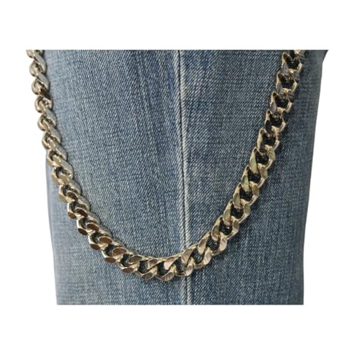 Unisex Men Women Fashion Wallet Chain Chunky Metal Links Jeans Strong Statement Biker Silver2