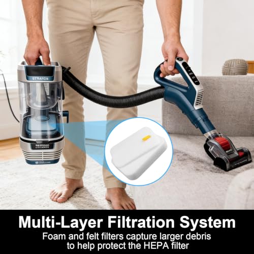 Image of ZU102 Filters for Shark Rotator Pet Upright Vacuum ZU100 ZU102, Include 2 HEPA, 4 Foam & Felt Filter and 4 Odor Neutralizer Cartridges for Pet Homes, Reduces Hair Dust & Smell