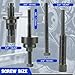 DASBET Power Steering Pump Pulley Removal Tool, Power Steering Pump Pulley Puller/Installer Tool Set Pump Pulley Puller Remover and Installer Set Compatible with Ford, GM, VW and Chrysler Vehicles