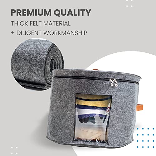 Hat Box - Hat Storage Box, Cowboy Hat Box, Hat Boxes - Hat Boxes For Men&Women Storage, Hat Boxes With Dustproof Lids - Cardboard Hat Box - Foldable Felt Hat Box - Round Hat Travel Box For Baseball Caps, Cowboy Hats, Animal Toy Storage, Sun Hats #TOP3