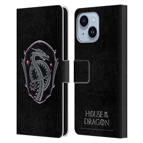 Coque portefeuille iPhone 14 Plus House of The Dragon pour protéger l'écran et ranger ses cartes