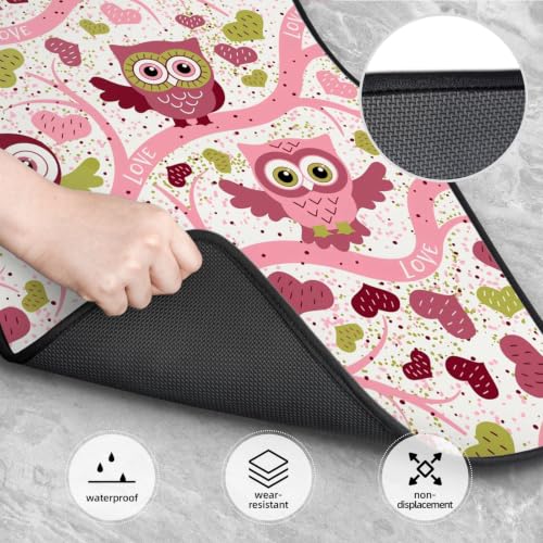 Alfombrillas para coche antideslizantes de neopreno impermeable con búho 4