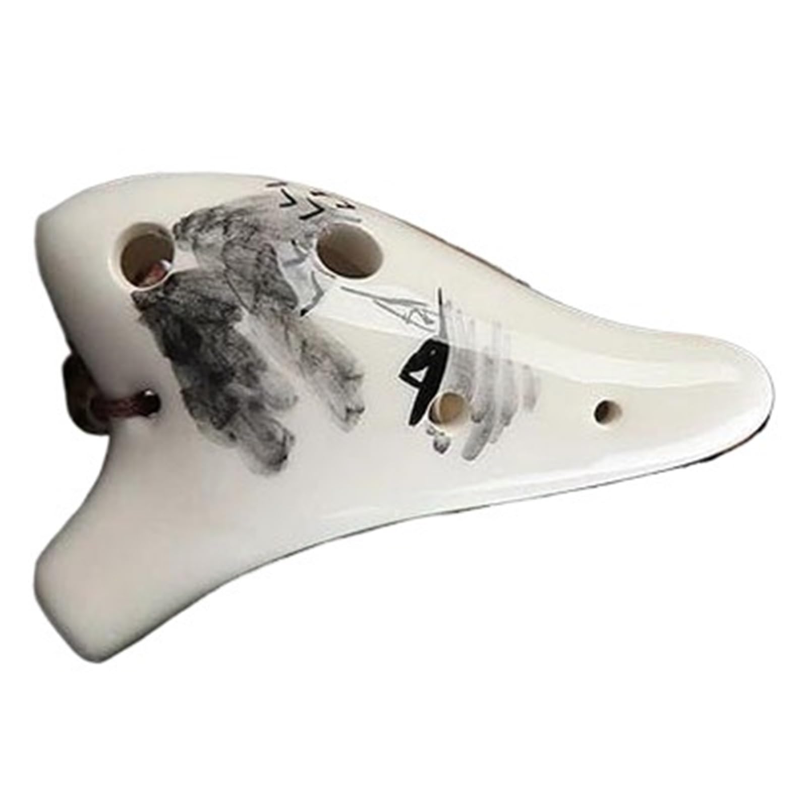 Ocarina 6 Otworowa Tonacja C Ceramiczny Dla Dorosłych Początkujący Profesjonalny Instrument Do Nauki Gry Instrument Okarynowy(Type 4)