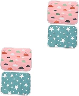 Didiseaon 4 Peças Tapete De Xixi Para Animais De Estimação Almofadas De Xixi De Hamster Almofadas De Xixi De Cobaia Tapete De Comida Absorvente Tapete De Cama De Rato Almofadas De Cama À