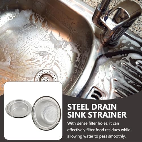 Colador para fregadero de cocina de acero inoxidable 110mm miniatura 5