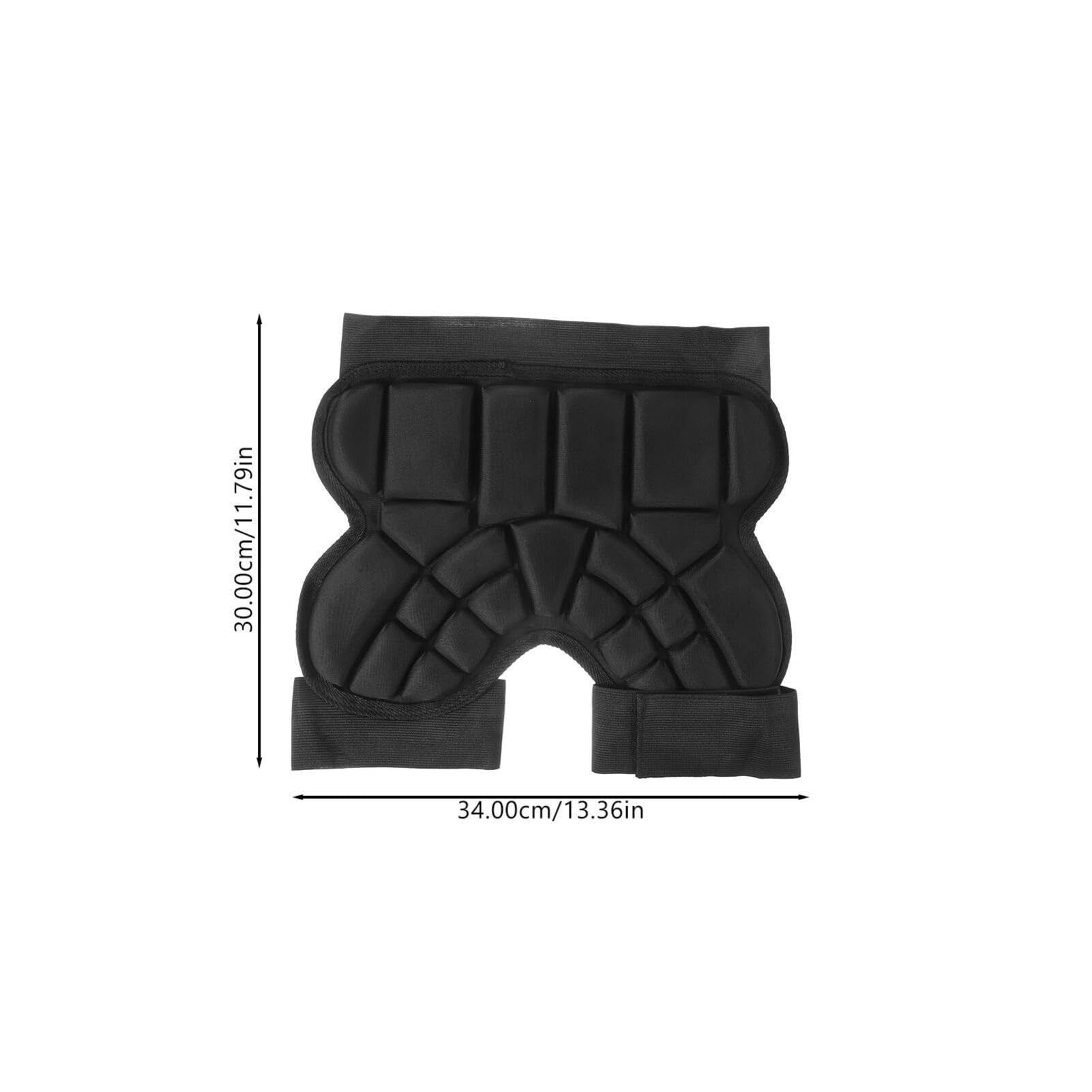 GANAZONO Kids Skating Protective Butt Pad,Anti Slip Snowboard Padded Pants Hip Pads for Ice Skating Ski Skiing Skateboarding Cycling Black S