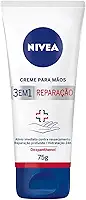NIVEA Creme para Mãos Reparação com Dexpanthenol 75g - Creme de Mãos que oferece alívio imediato do ressecamento e hidrata por 24h, com poderoso ativo Dexpanthenol e ainda cabe na bolsa