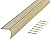 M-D Building Products 79020 Fluted 1-1/8-Inch by 1-1/8-Inch by 36-Inch Stair Edging, Satin Brass