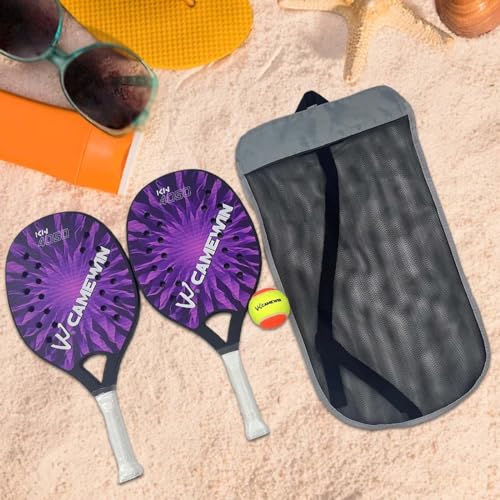 Set de 2 Raquetas de Tenis de Playa con Bolsa y Pelota miniatura 3