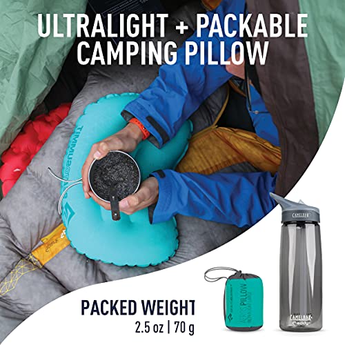 Image of Sea to Summit Aeros Ultralight Inflatable Camping and Travel Pillow, Large, Sea Foam