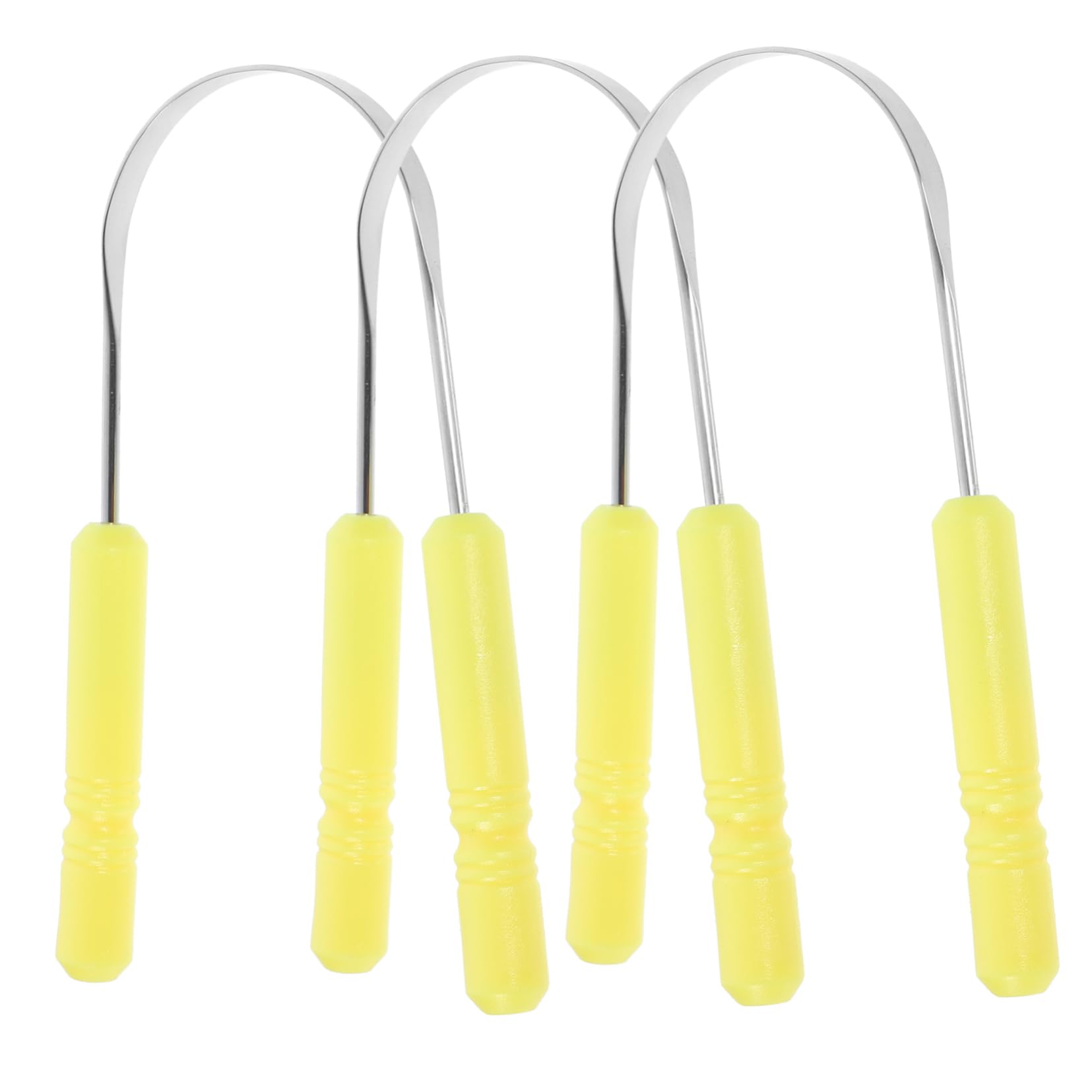 5 Set Raschietti Per Lingua Inossidabile Pulisci Lingua U Shaped Per Fresco E Orale Per Uso E Rimozione Residui 3 Pezzi * 5