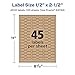 Avery Kraft Brown Barbell Labels with Sure Feed, 0.5