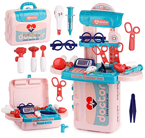 Image of zest 4 toyz Doctor Play Set for Kids 3 in 1 Carry Along Pretend Role Play Toy Made in India Portable Learning Toy for Kids Boys (Multicolor)
