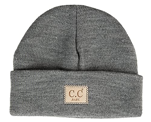 Image of Funky Junque Adorable Newborn Baby Smiley Face Beanie - Soft Knit Winter Hat with Premium Suede Patch