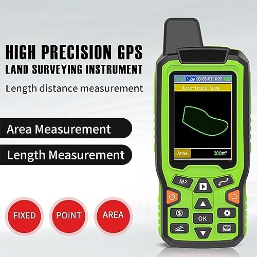 Ręczny miernik powierzchni lądowej GPS, narzędzie do pomiaru pola o wysokiej dokładności z wyświetlaczem LCD, przenośne wodoodporne urządzenie pomiarowe do gospodarstwa i mapowania