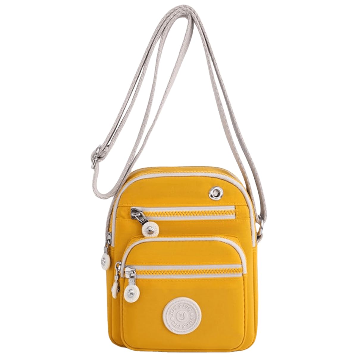 FAVORTALK Crossbody Bag Damen Handytasche zum Umhängen Umhangetasche Klein mit Reißverschlüsse Kartenschlitze,DJB02004