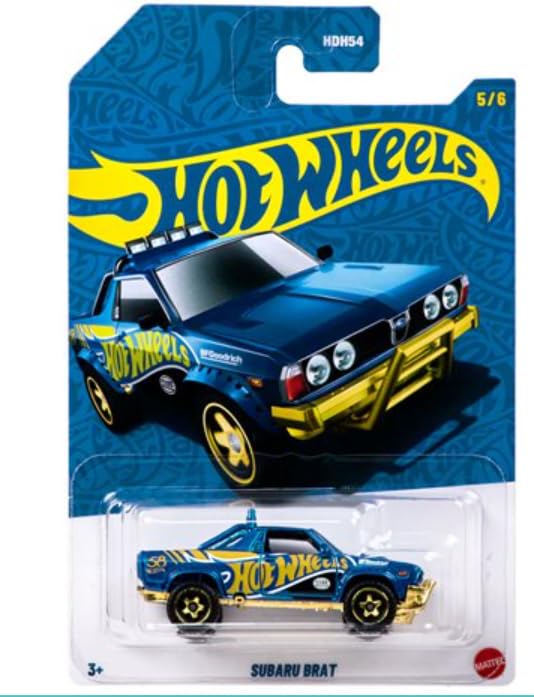 Hot Wheels 58th Anniversary Pearl and Chrome Vehicle Set, Blue and