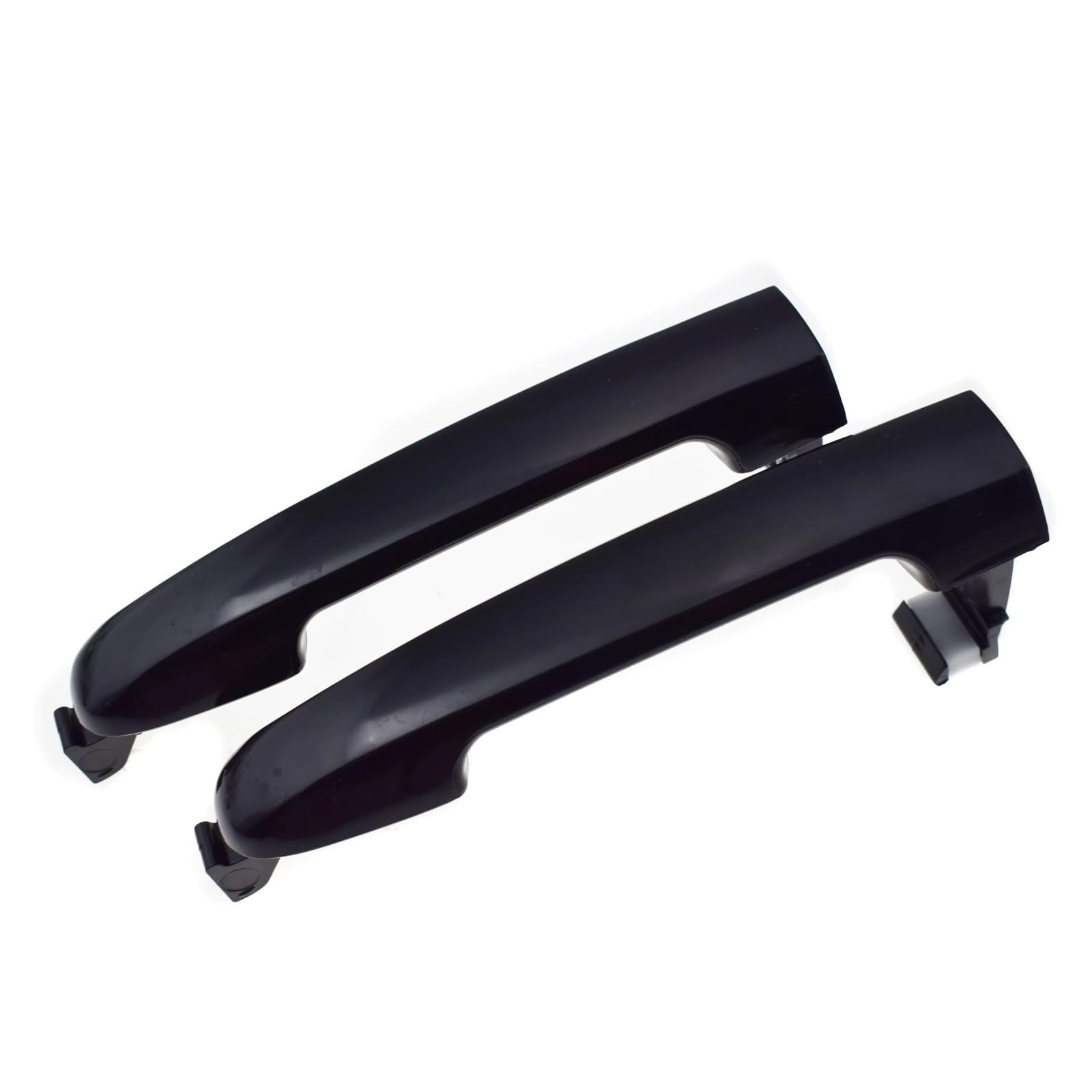 Iukmr Without Cap X2 For Hyundai For Sonata 2006-2010 Outside Door Handle Front Left/Front Right/Rear Left/Rear Right Black Car Outer Door Handle(Without Cap X2)