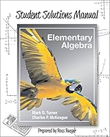 Student Solution Manual for Elementary Algebra 1630980676 Book Cover