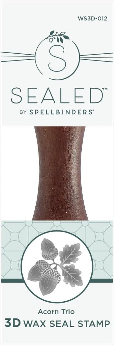 Spellbinders Acorn Trio 3D Wax Seal Stamp from The Falling Leaves Collection