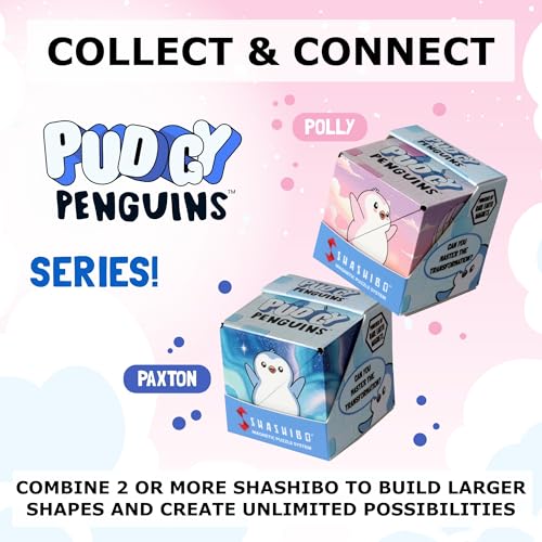 Image of Shashibo Pudgy Penguins Magnetic Puzzle Cube, Stress Relief Fidget Toy
