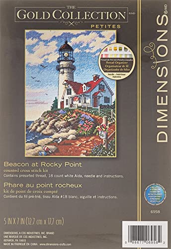 Dimensions Gezählter Kreuzstick Set, Beacon Rocky Point, Gold,...