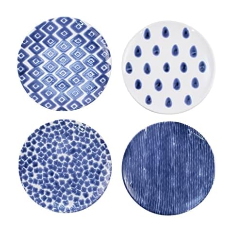 Vietri Viva Santorini Assorted Salad Plates - Set of 4 Cover