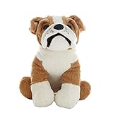 Plush Gear Buddy The Bulldog Plush Toy - 16-Inch Soft & Huggable Brown Bulldog, Ideal Plushie Gift for Kids & Dog Lovers