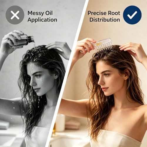 HIK FASHION Hair Oil Applicator Comb Multicolor - Image 6