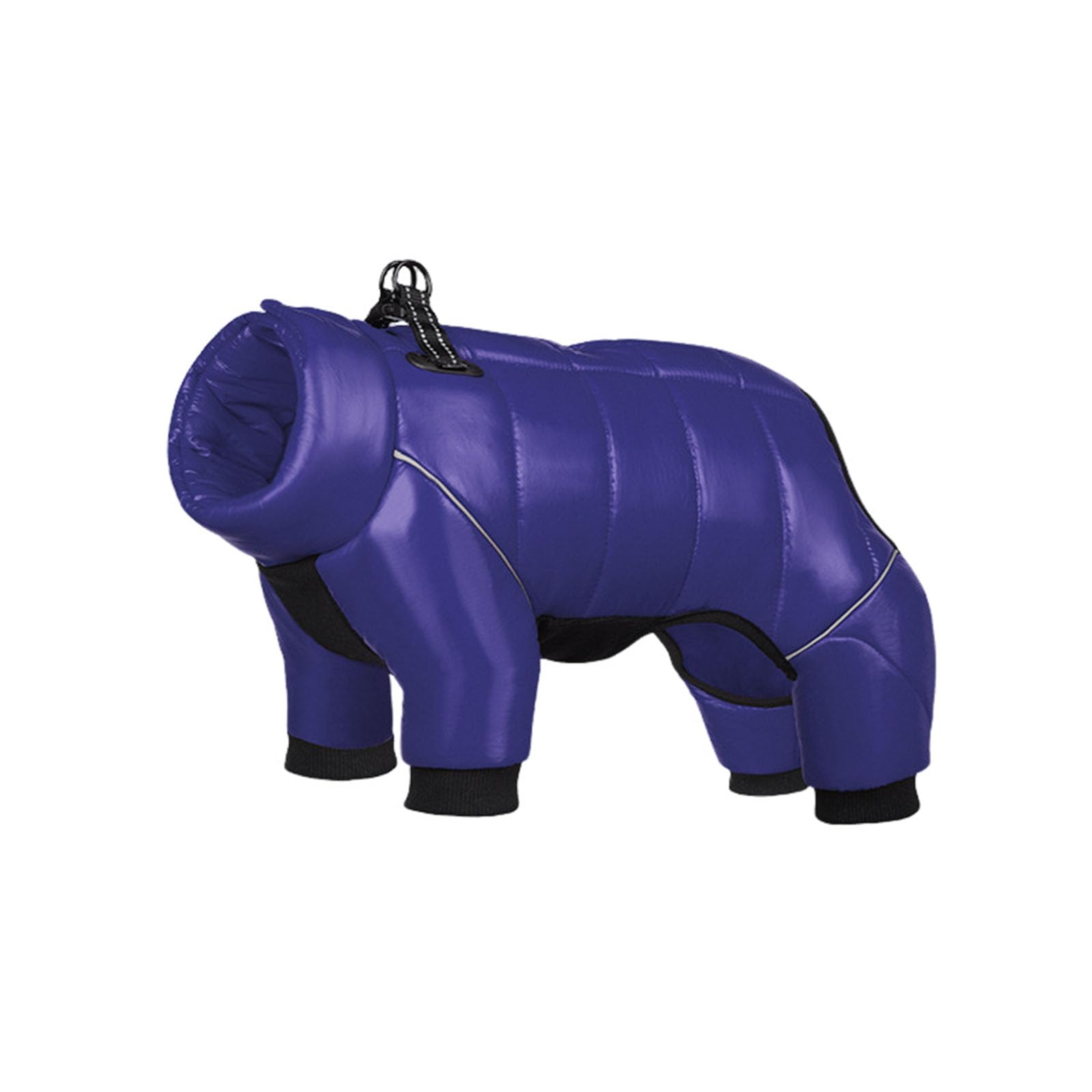 Hixingo Dog Coats with Legs, Gradient Winter Waterproof Warm Dog Coat Snow Dog Jacket with Harness Hole for Small Medium Large Pet Indoor & Outdoor (XL,Purple)