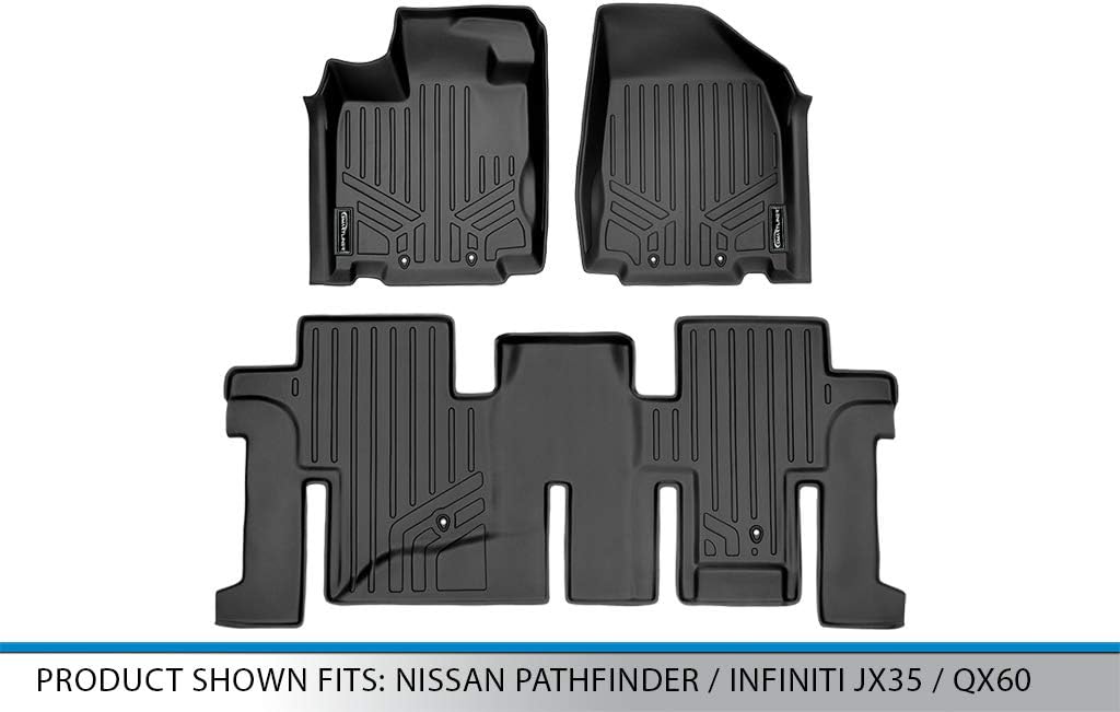 Flаѕh Dеаlѕ - 70% оƒƒ SMARTLINER Custom Fit Floor Mats 2 Row Liner Set Black Compatible with 2013-2020 Nissan Pathfinder / 2013 Infiniti JX35 / 2014-2020 QX60 🔥 Flаѕh Sаlе SMARTLINER Custom Fit Floor Mats 2 Row Liner Set Black Compatible with 2013-2020 Nissan Pathfinder / 2013 Infiniti JX35 / 2014-2020 QX60