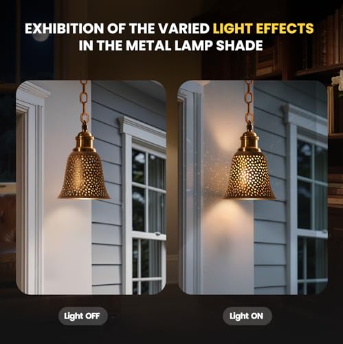 Image of Ceiling fan light covers 4 Pack replacements with 1.6 inch Fitter, ALUCSET 5.6 inch Height and 5 inchDiameter, Metal Bell Shaped light fixture cover Fits pendant light shade Chandeliers Wall Sconces Lights