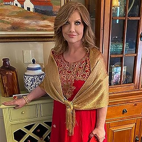 Elegant Lace Fringe Shawl for Women - Bridal Wedding Evening Dress Scarf (1 Piece)4