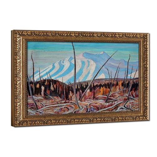 Impression sur toile Dawn of The Yukon cadre a suspendre decoration murale pour bureau