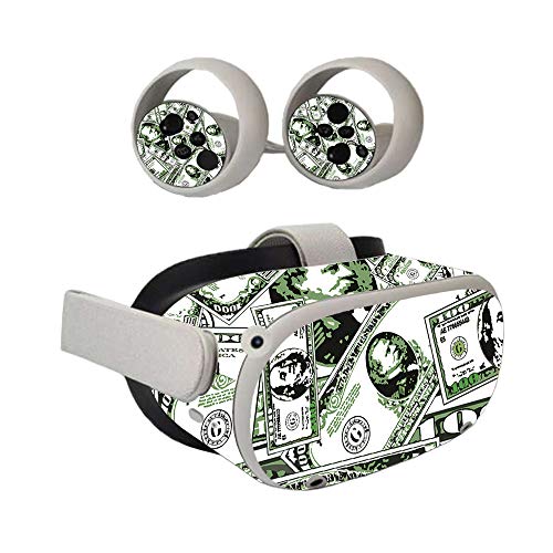 Image of MightySkins Skin Compatible with Oculus Quest 2 - Phat Cash | Protective, Durable, and Unique Vinyl Decal wrap Cover | Easy to Apply, Remove, and Change Styles | Made in The USA (OCQU2-Phat Cash)