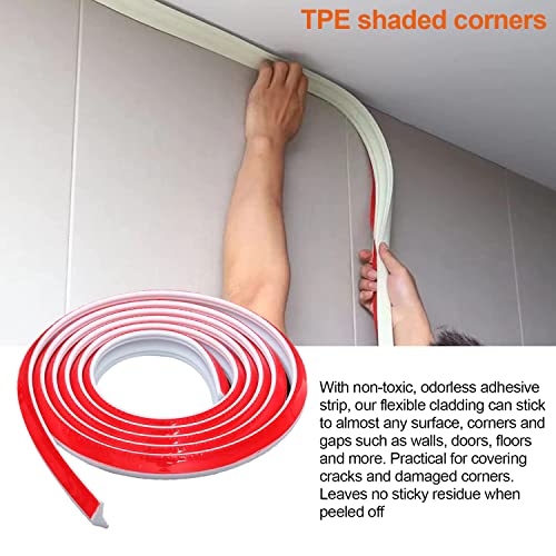 Flexible Deckenleiste Selbstklebend 6m - Wasserdichte Zierleiste Für DIY